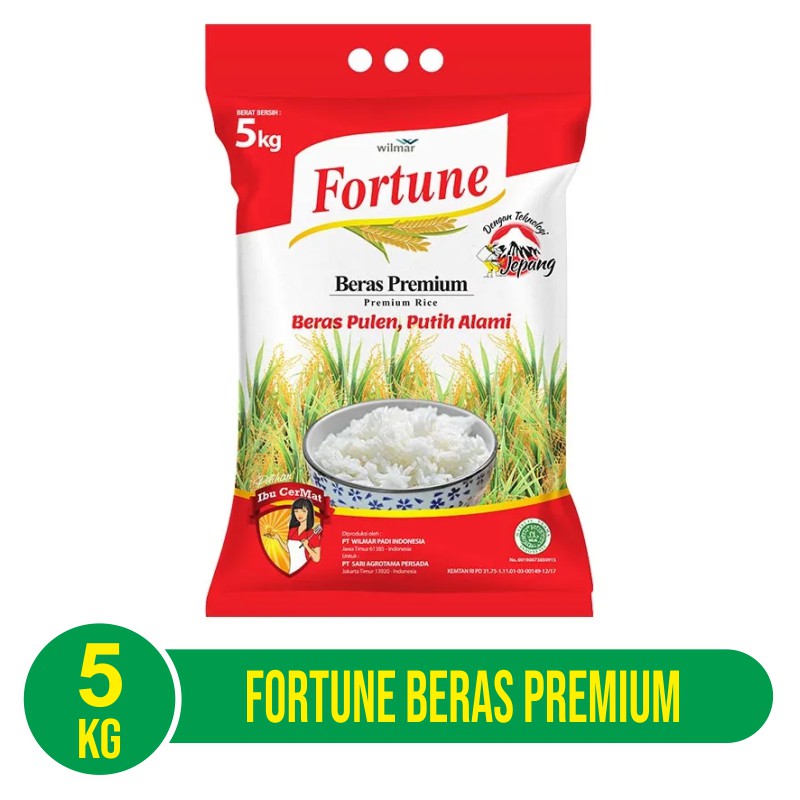 Fortune Baeras Premium / Beras Pulen 5Kg