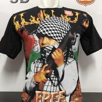 kaos baju pria trendy - kaos pejuang free palestine bocah - pakaian pria