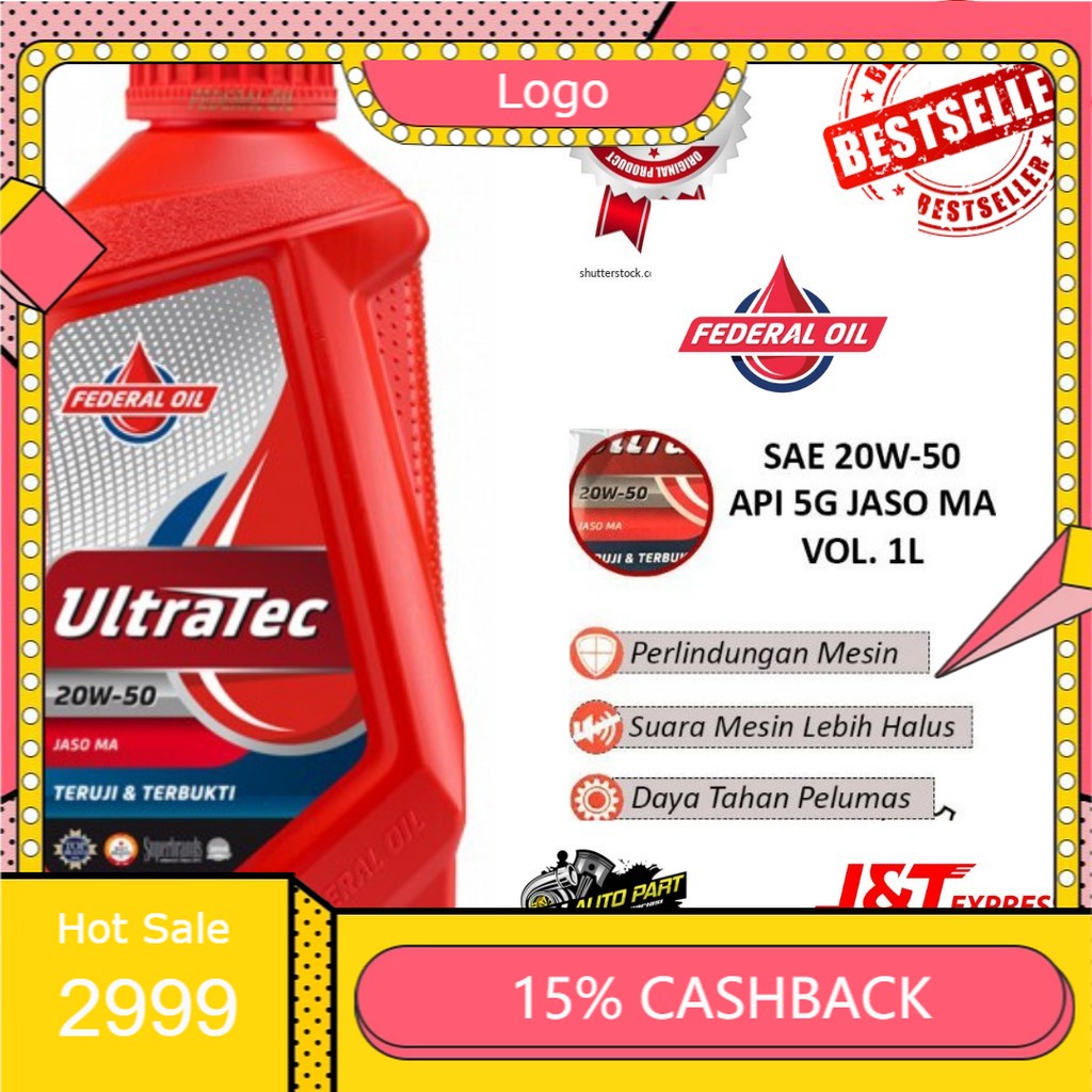 Oli Federal ultratec 800ml / oli motor ultratec 800ml