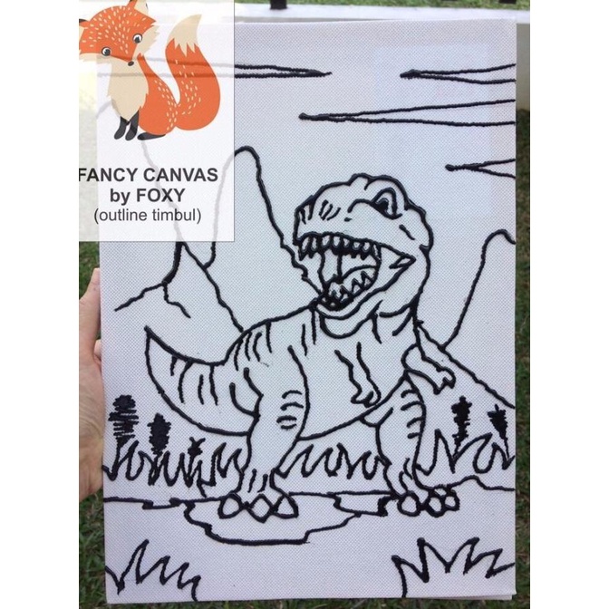 

kanvas lukis anak gambar DINOSAURUS