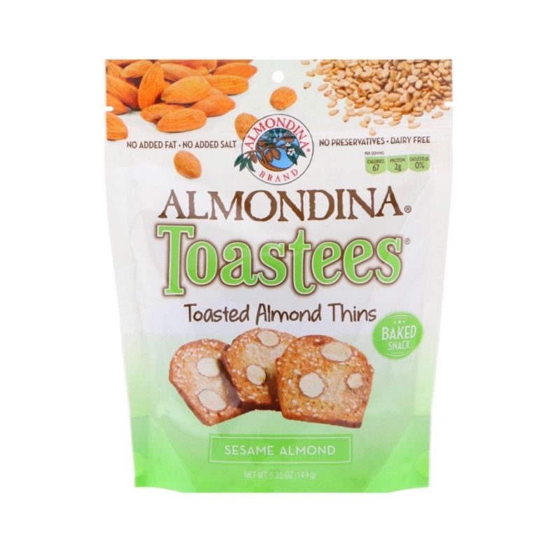 

ALMONDINA TOASTEES ALMOND SESAME 149 gr | kue | kue kering