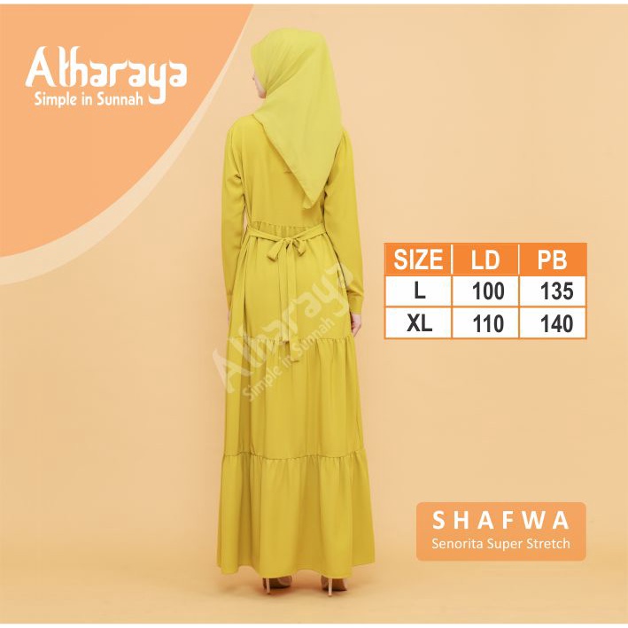 Dress Terbaru SHAFWA Ruffle Gamis Kekinian Gamis Terbaru Premium By Atharaya