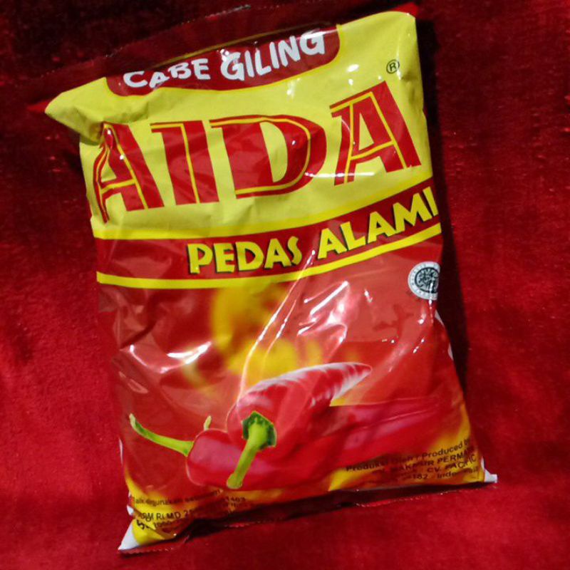 

Cabe Giling Aida//Bumbu Tabur Pedas//Aida Bubuk Cabe//Aida Cabe Giling (500g)