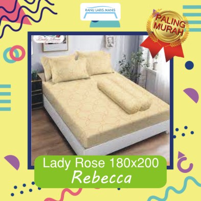 Sprei Lady Rose Rebecca Ukuran 180x200 Nomor 1 Seperei Nomer Satu Anak Ladyrose No 180 X 200 Sperei 