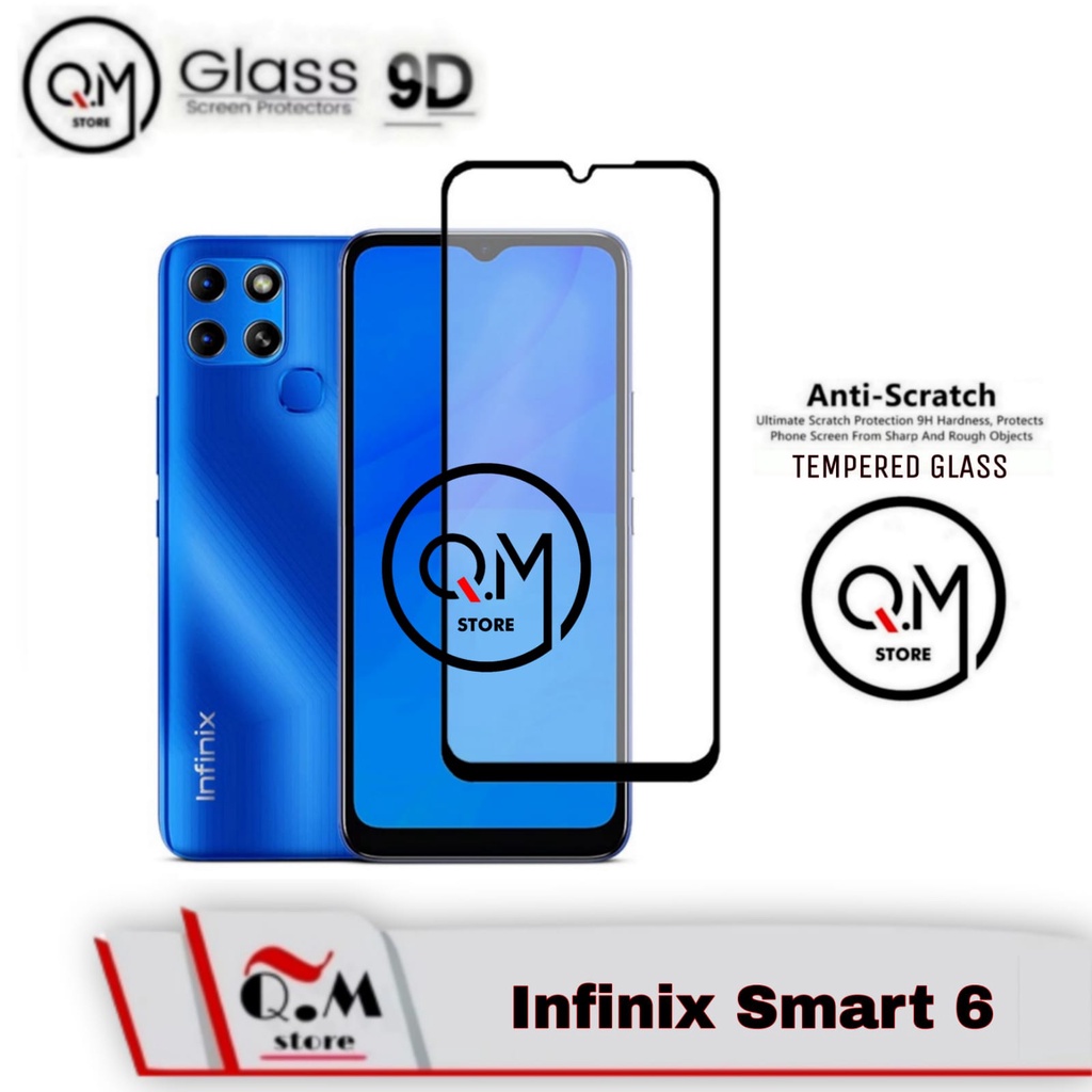 Tempered Glass Layar 9D Infinix Zero 5G / Hot 11S NFC/HOT 11S/HOT 11 /10S /10/10 Play /SMART 6 Anti Gores Pelindung