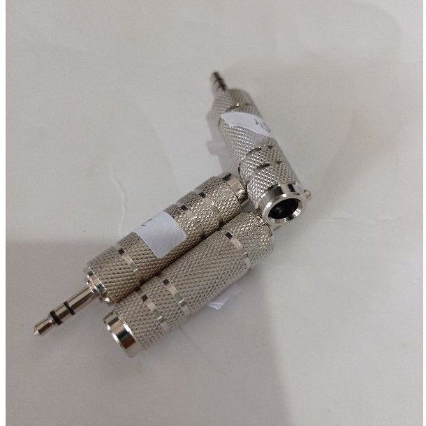 Konverter jack Mic female to AUX 3.5 mm