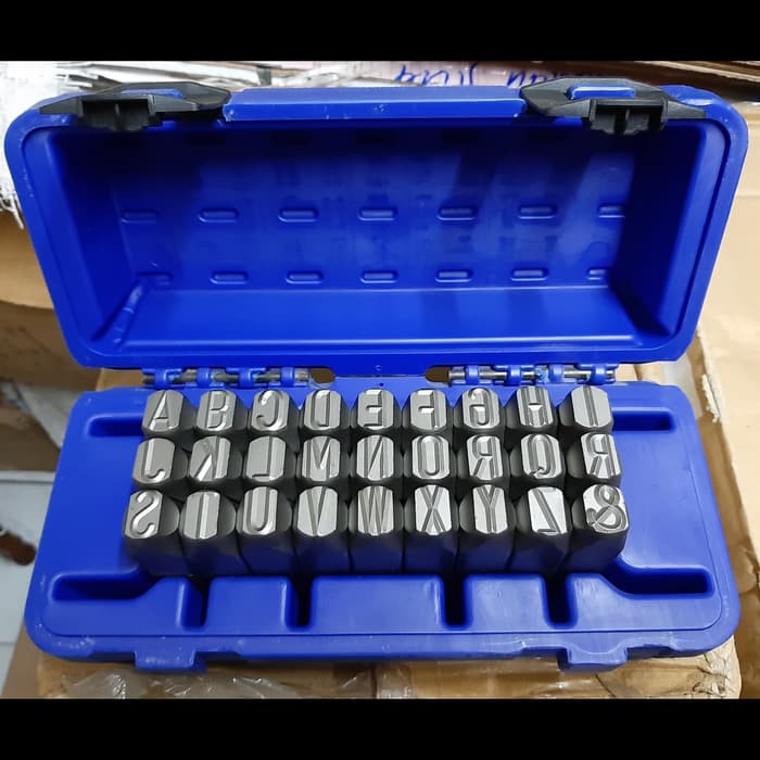 

Promo KETOK HURUF ukuran 16mm / (A-Z) LETTER STAMP PUNCH 16 mm MERK MASUS