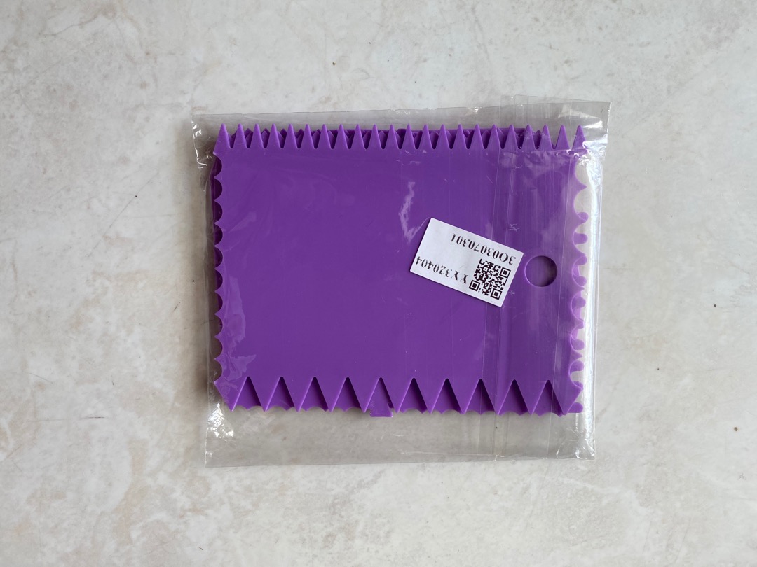 [yh] 6pcs Reusable Colorful Plastic Multifunctional Irregular Teeth Edge Diy Cream Scraper Set Cake Mold Tool