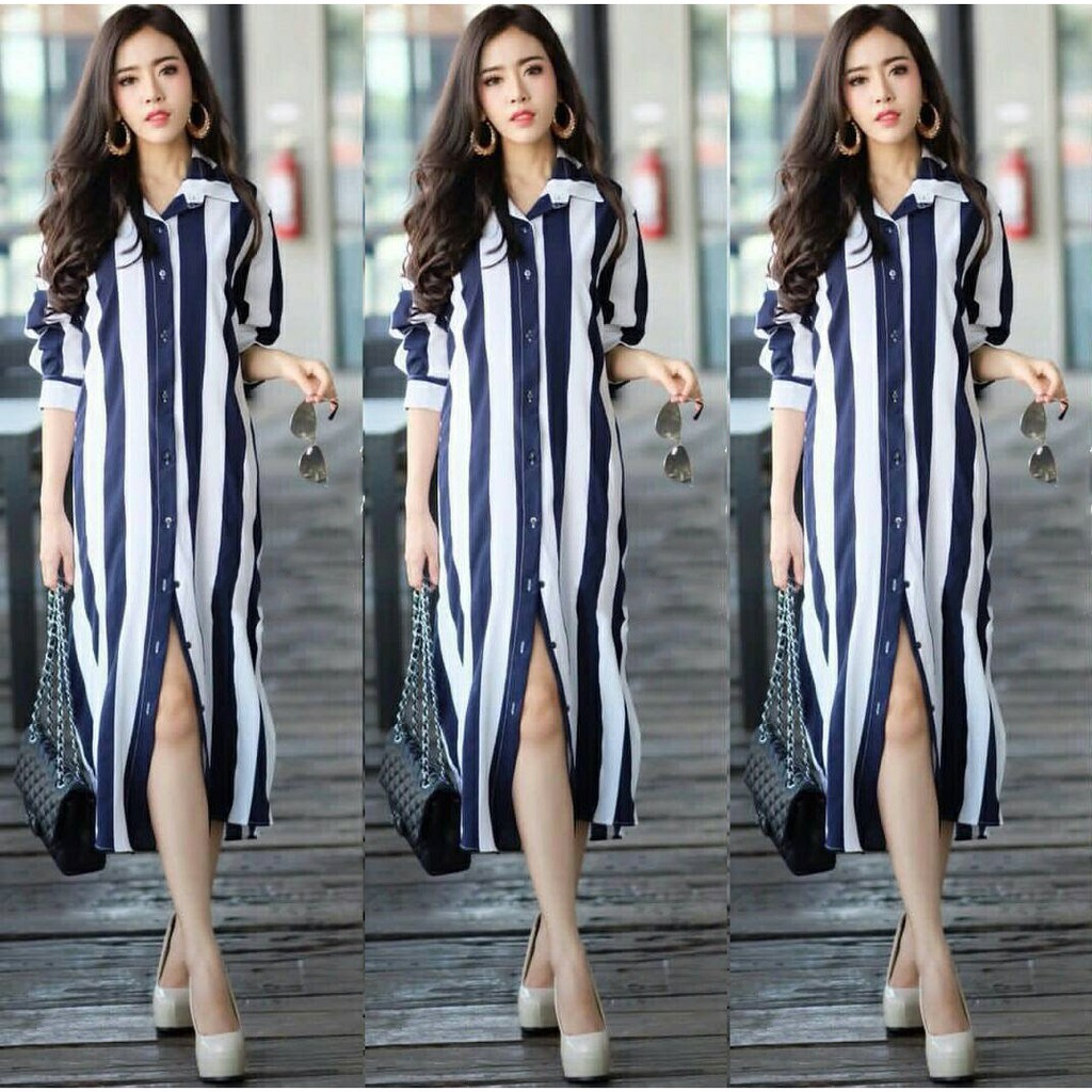 Terlaris Long Tunik Dika Tunik Panjang Muslimah Model Casual Terkini