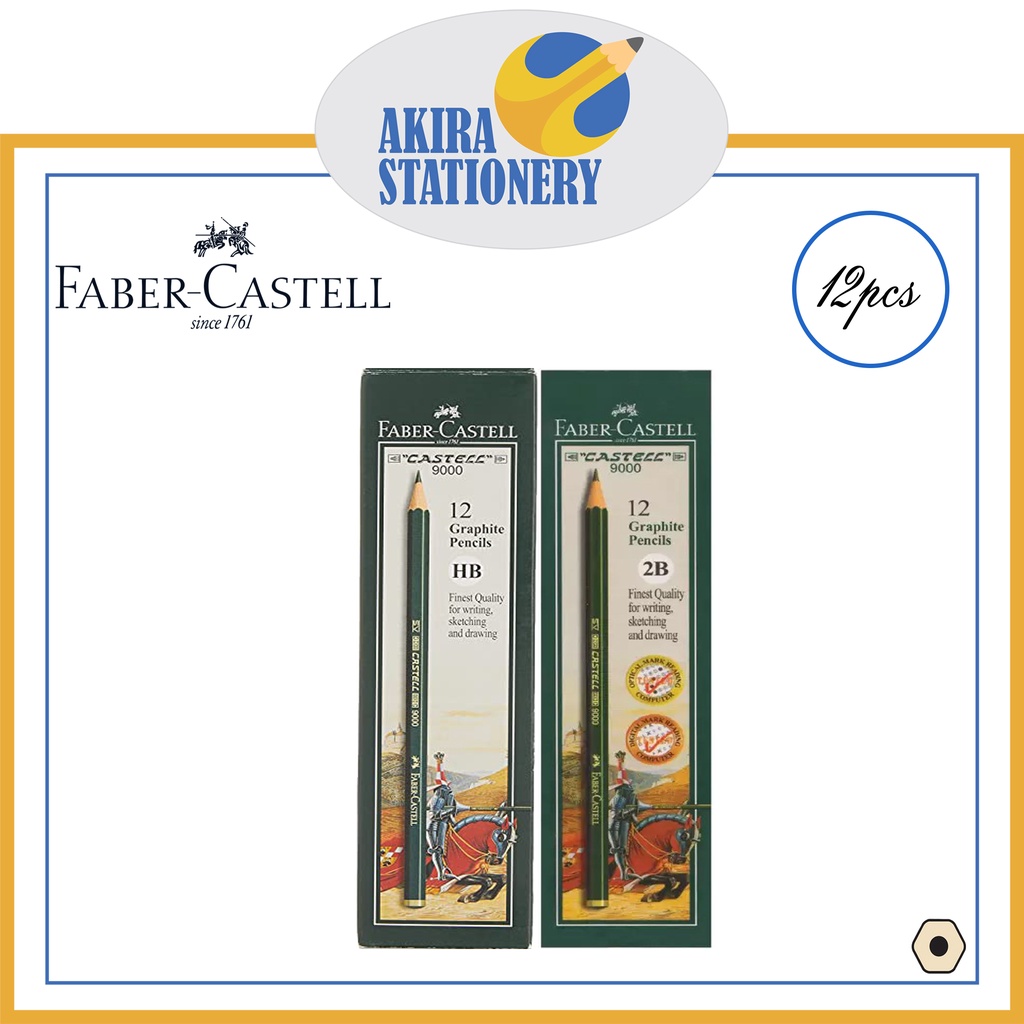 

Pensil Kayu FABER CASTELL 2B - HB Ujian / Pencil Faber-Castell For Exam 1 PAK ( 12 PCS )