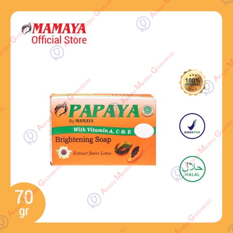 MAMAYA Sabun Papaya (✔️BPOM) Sabun Pepaya 70gram Sabun Pemutih