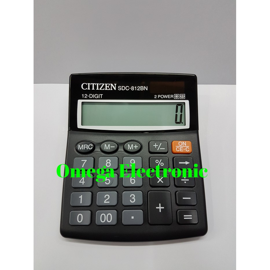 

Kalkulator Meja - Kalkulator Ilmiah - Kalkulator Citizen Original Citizen Calculator Sdc-812Bn -