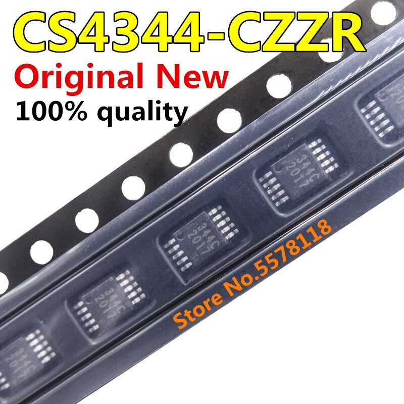 (Ready Stock) 10pcs/lot CS4344-CZZR CS4344 344C MSOP-10