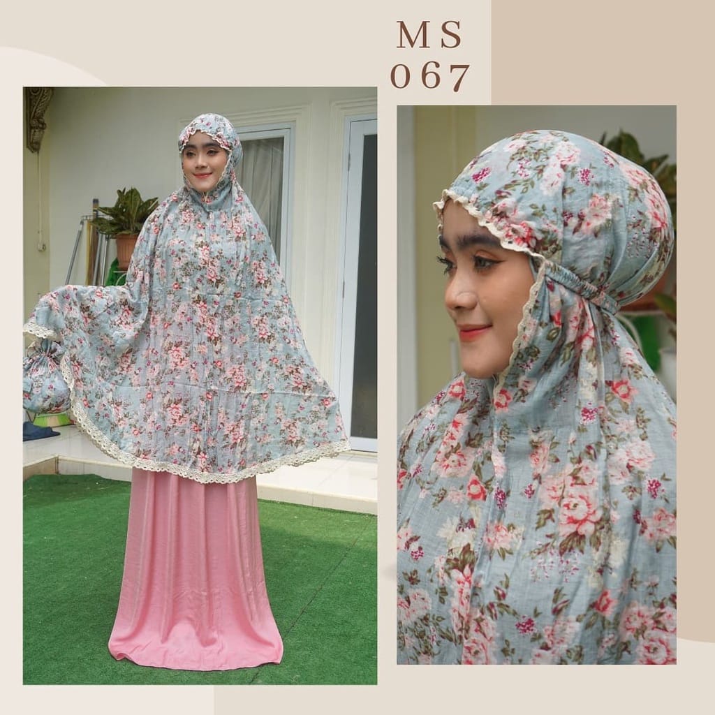 MUKENA SILK PREMIUM POETI MOTIF CANTIK ELEGAN DAN NYAMAN