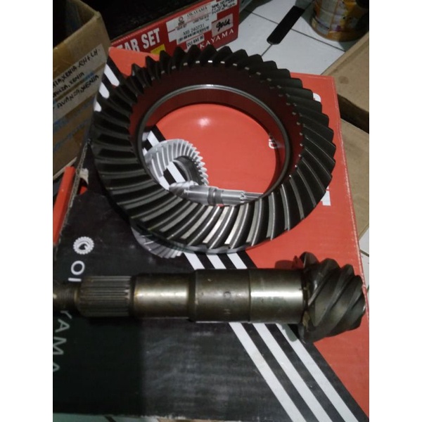 ready stok gear set gardan set laher L300 SOLAR DIESEL DISEL MERK OKAYAMA OEM 7x40 EXTRA HARD  KUAT 