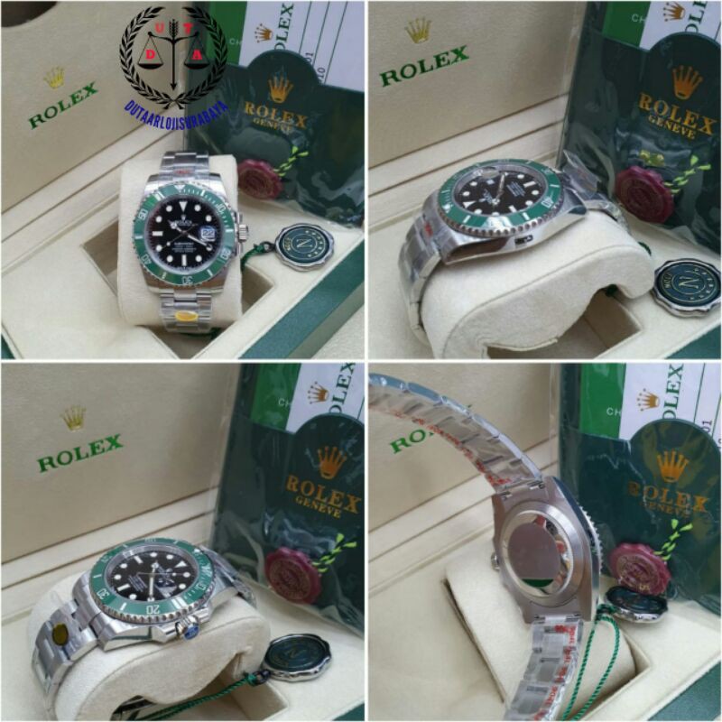JAM TANGAN PRIA ROLEX SUBMARINER AUTOMATIC MESIN SWISS ETA