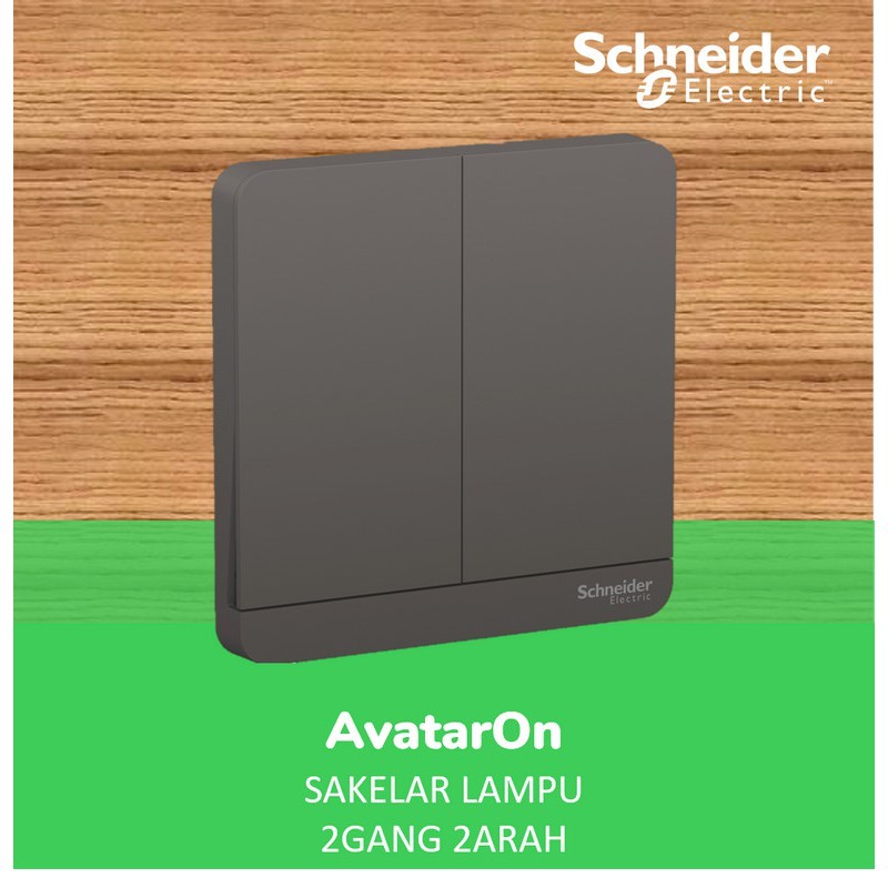 Saklar Seri Hotel Dark Gray DG Avatar On Schneider