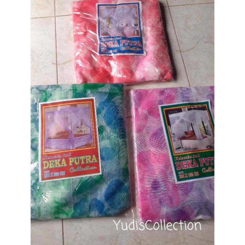 kelambu jadi kotak kembang murah ukuran 200x200,180x200,160x200/kelambu jadi model kotak/kelambu tid