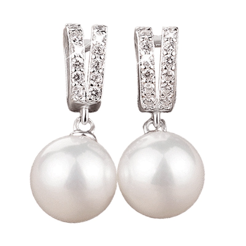 New Trendy Simulated Pearl Dangle Earrings For Women Fashion Wedding Engagement Accessories Simple Stylish Girls Earrings