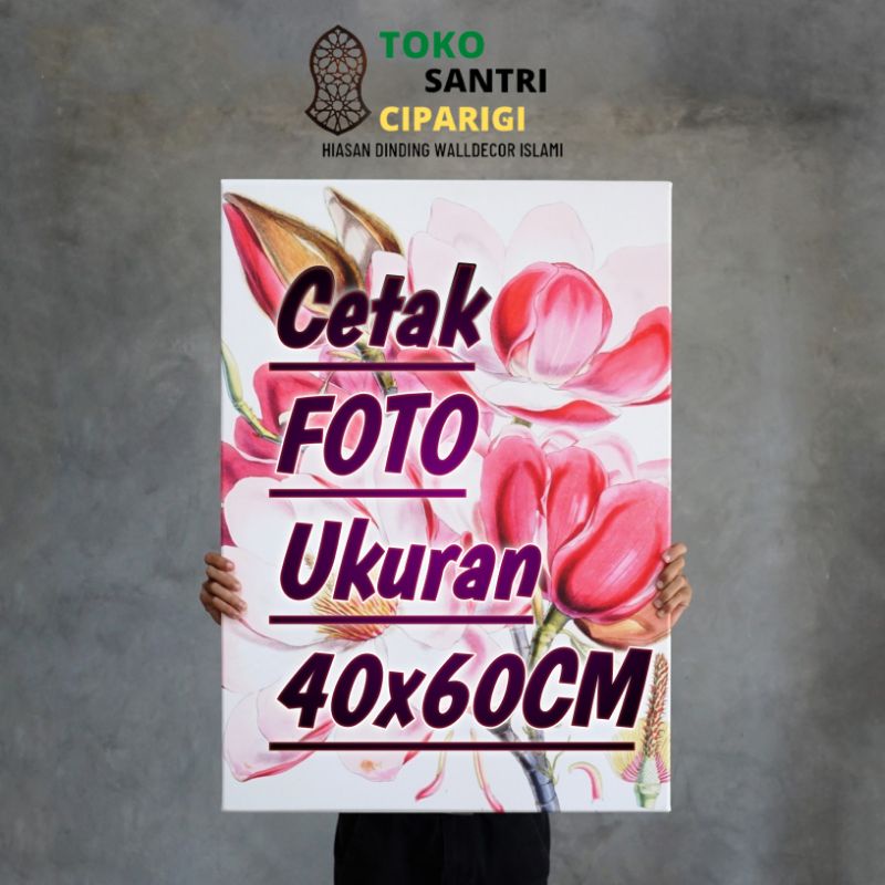 Cetak Foto Custom Bingkai Kayu Cetak foto 40x60 foto ukuran Bingkai Kayu besar cetak foto ukuran bes