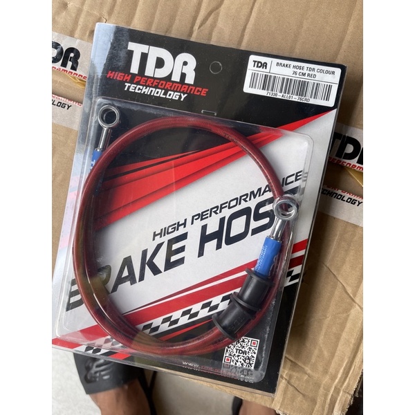 SELANG REM TDR KTC DEPAN ATAU BELAKANG ORIGINAL DAN AEROMOTIVE SCOOPY BEAT VARIO 125 150 MIO FINO SUPRA TIGER RX KING JUPITER VEGA F1ZR (NMAX AEROX KLX PCX TIDAK BISA)-Tdr 76 cm merah