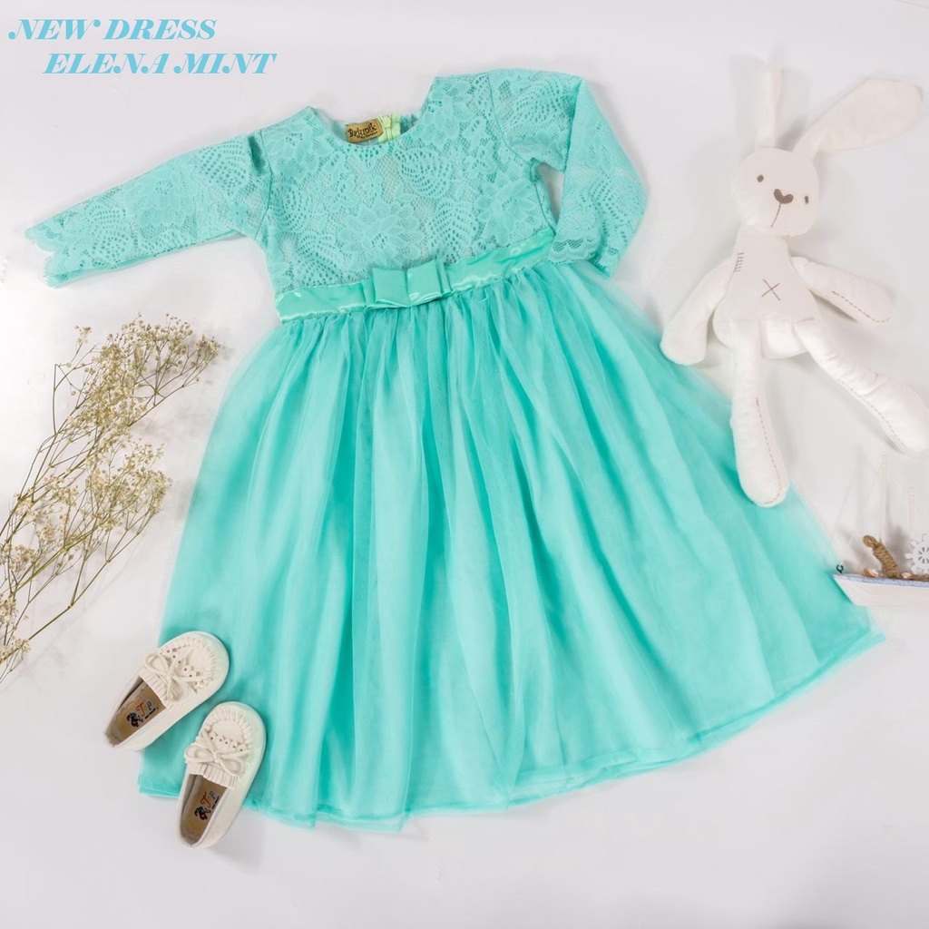 Dress Ellena With Tulle Anak Unik/Gaun Pesta/Dress Anak