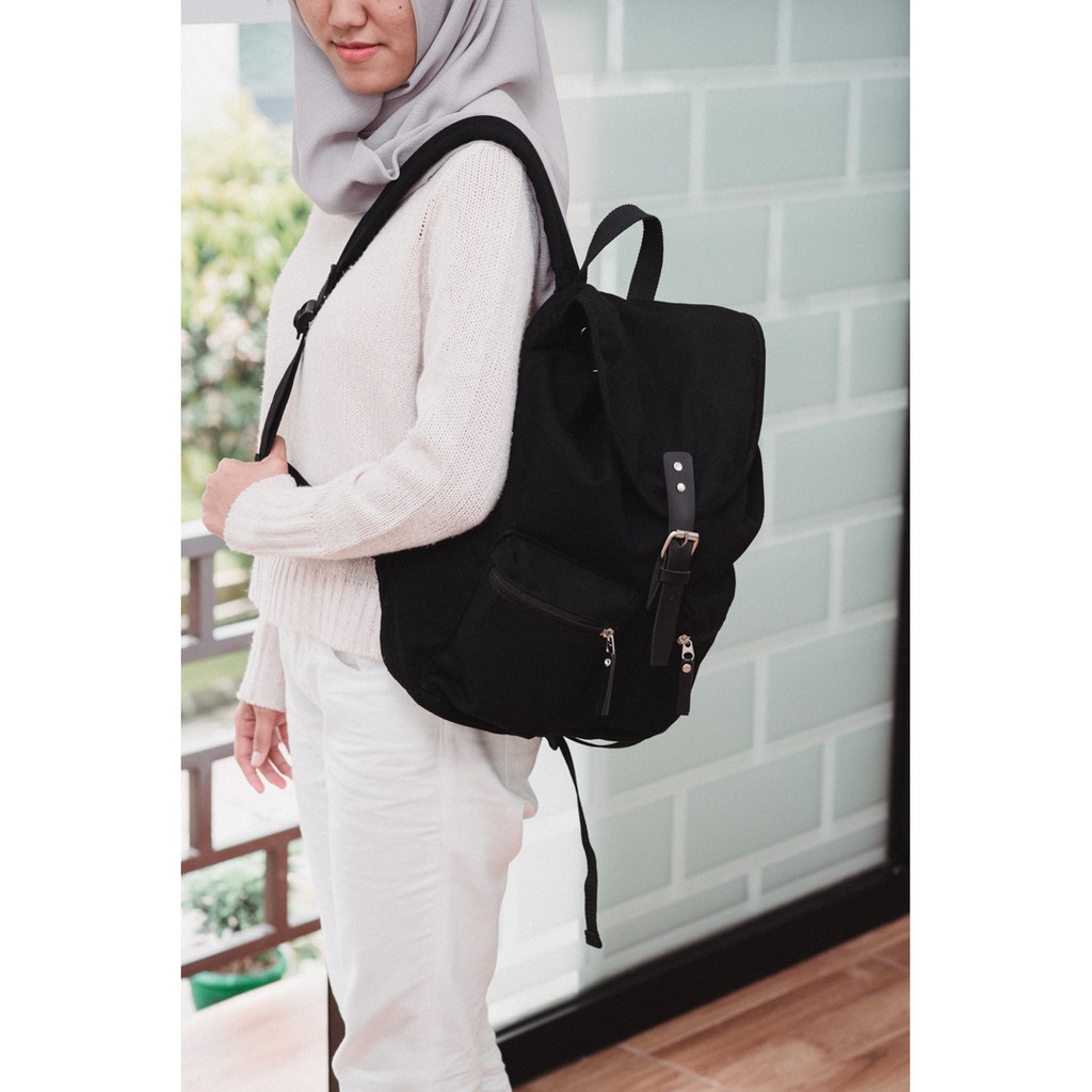 TAS RANSEL LAPTOP KANVAS VINTAGE UNIK KEREN TRAVELLO HEEJOU