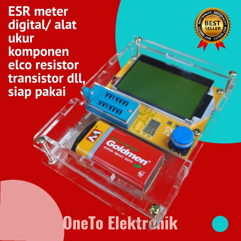 Alat ukur elco elko komponen esr meter digital