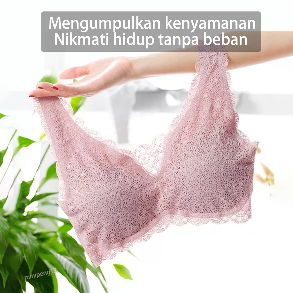 Sport bra renda seamless wanita