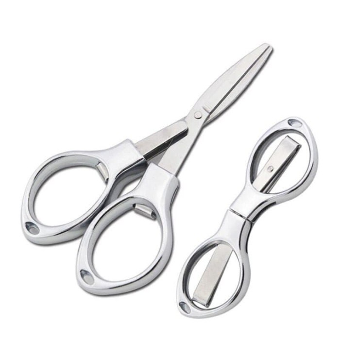 FIT Gunting Lipat Mini Stainless Serbaguna Mini Scissors Foldable Unique