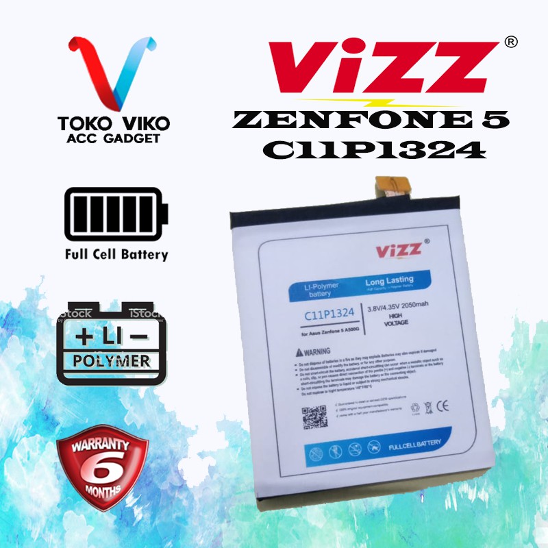Vizz Baterai Asus ZENFONE 5 / C11P1324 Original