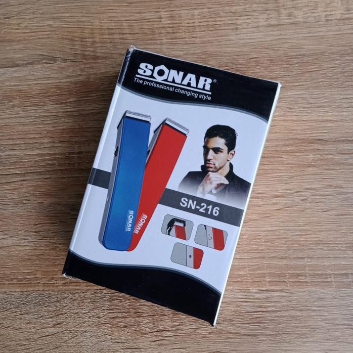 Nova NS 216 Hair Clipper Beard Trimmer Alat Cukur Rambut Kumis Bulu On - SONAR SN 216 BGRT56