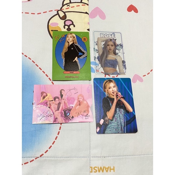 Rose photocard rosé blackpink pc adidas hello bubble filose x ktown4u jennie jisoo lisa official