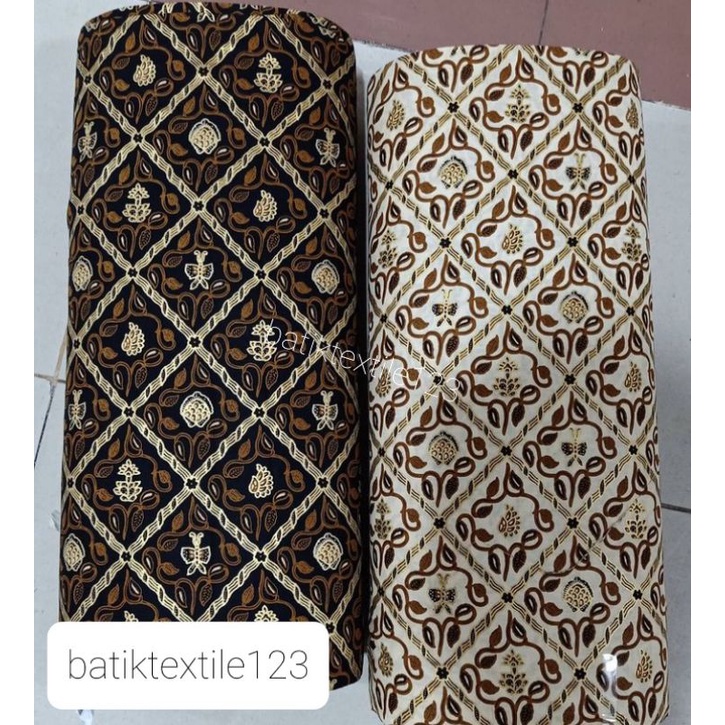 kain batik meteran katun QQ perada emas motif sidomukti