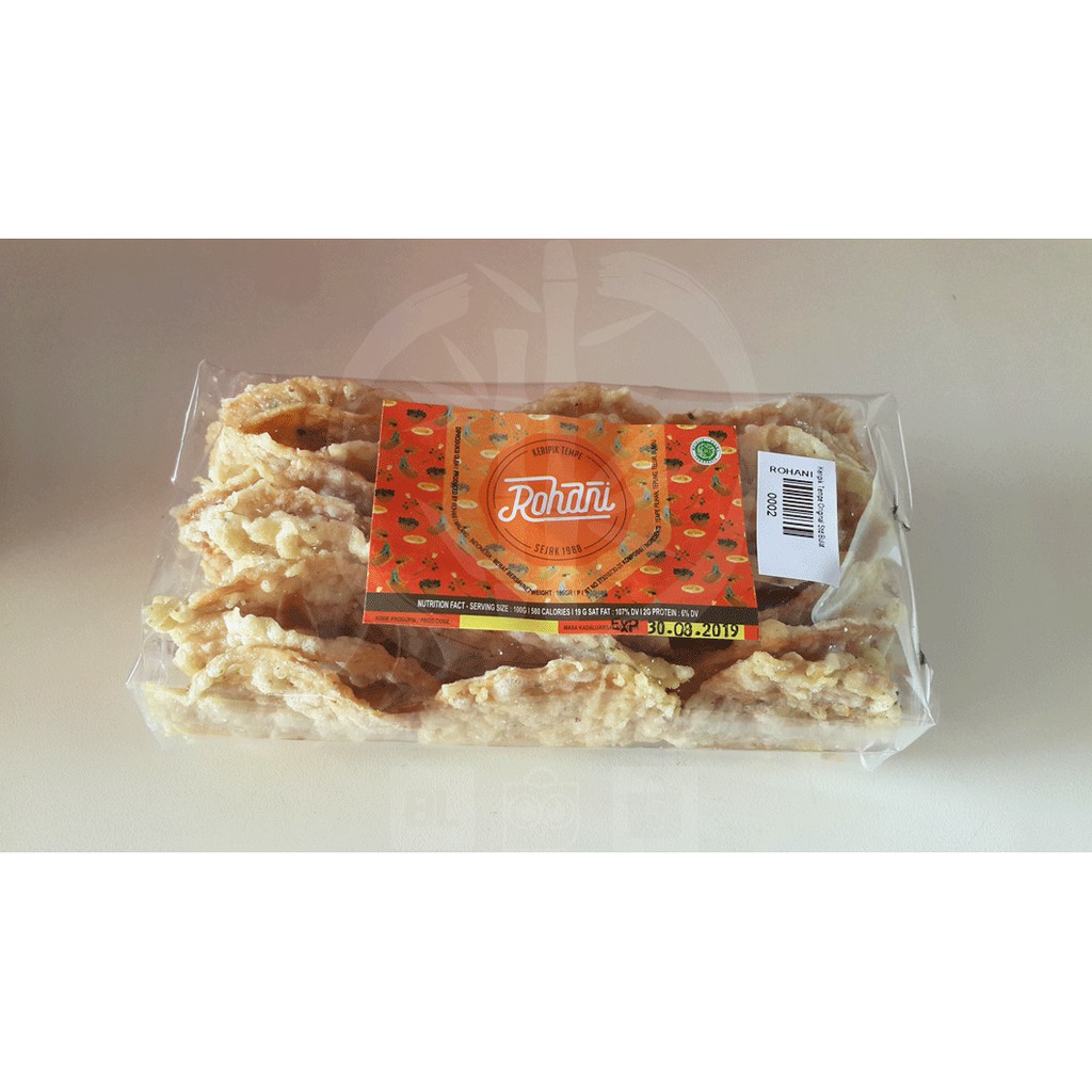 

Keripik Tempe ROHANI - ORIGINAL - Asin-Gurih - Malang - Asli