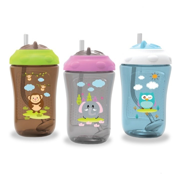 Baby Safe Weighted Straw Cup 300ml FS405 Botol Minum Anak