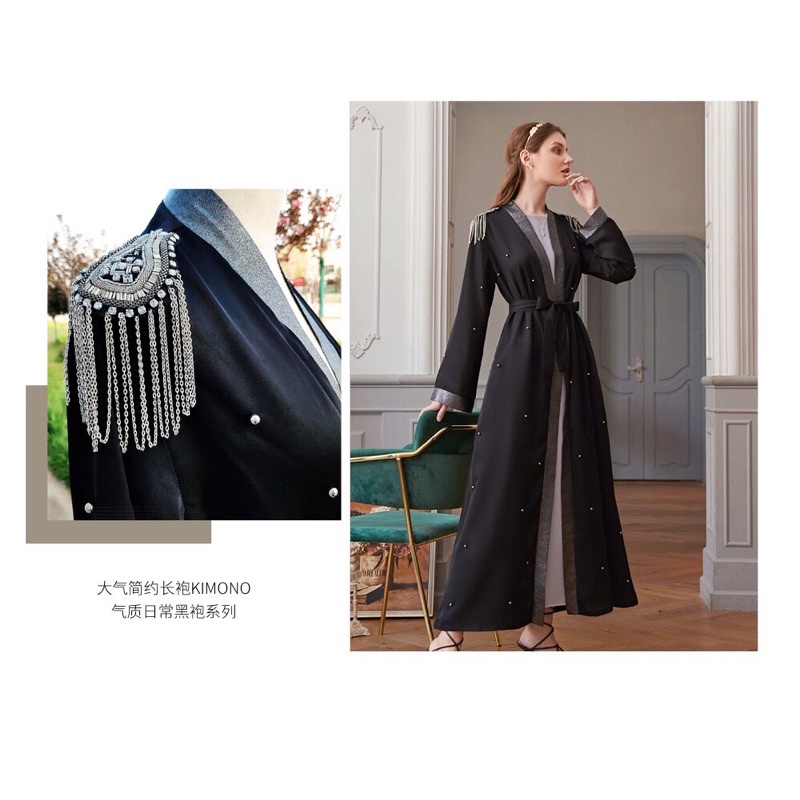 ABAYA GAMIS IMPORT WANITA ASIA EROPA DUBAI ARAB ORIGINAL JY20