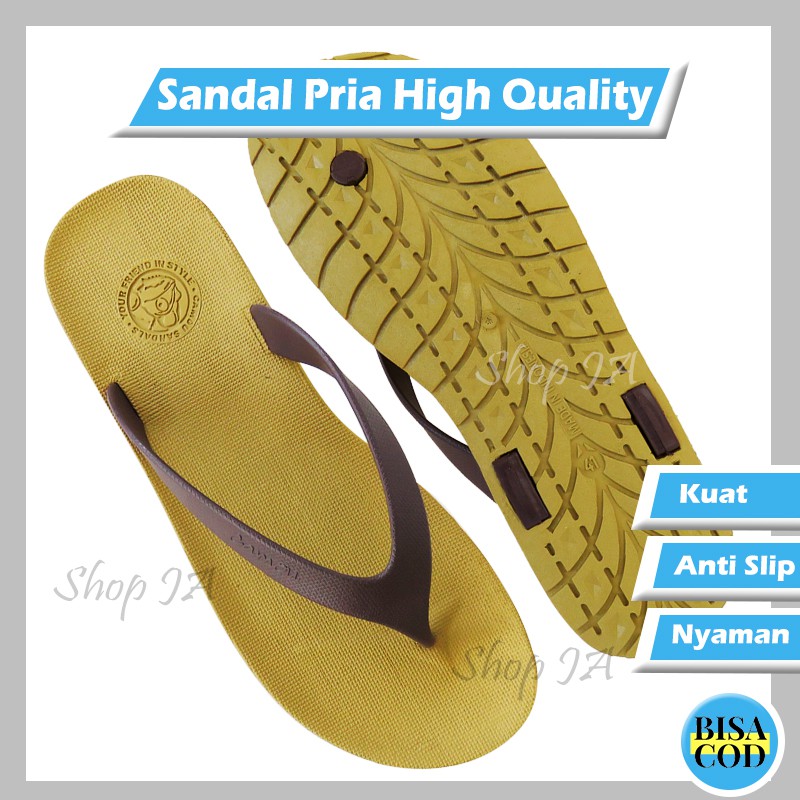 Sandal Kasual Pria Sendal Cowok Casual Sendal Laki Laki Dewasa Terbaru Bandung Kekinian 2021 A08