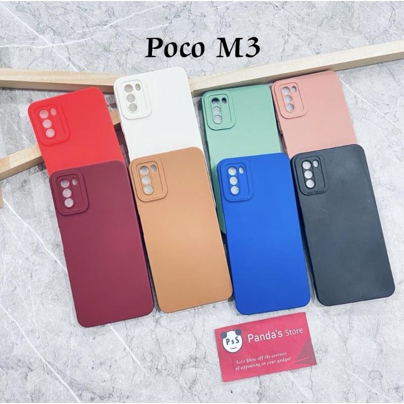 Softcase Pro Camera Xiaomi Poco M3 Candy Case Full Color 3D Silikon TPU