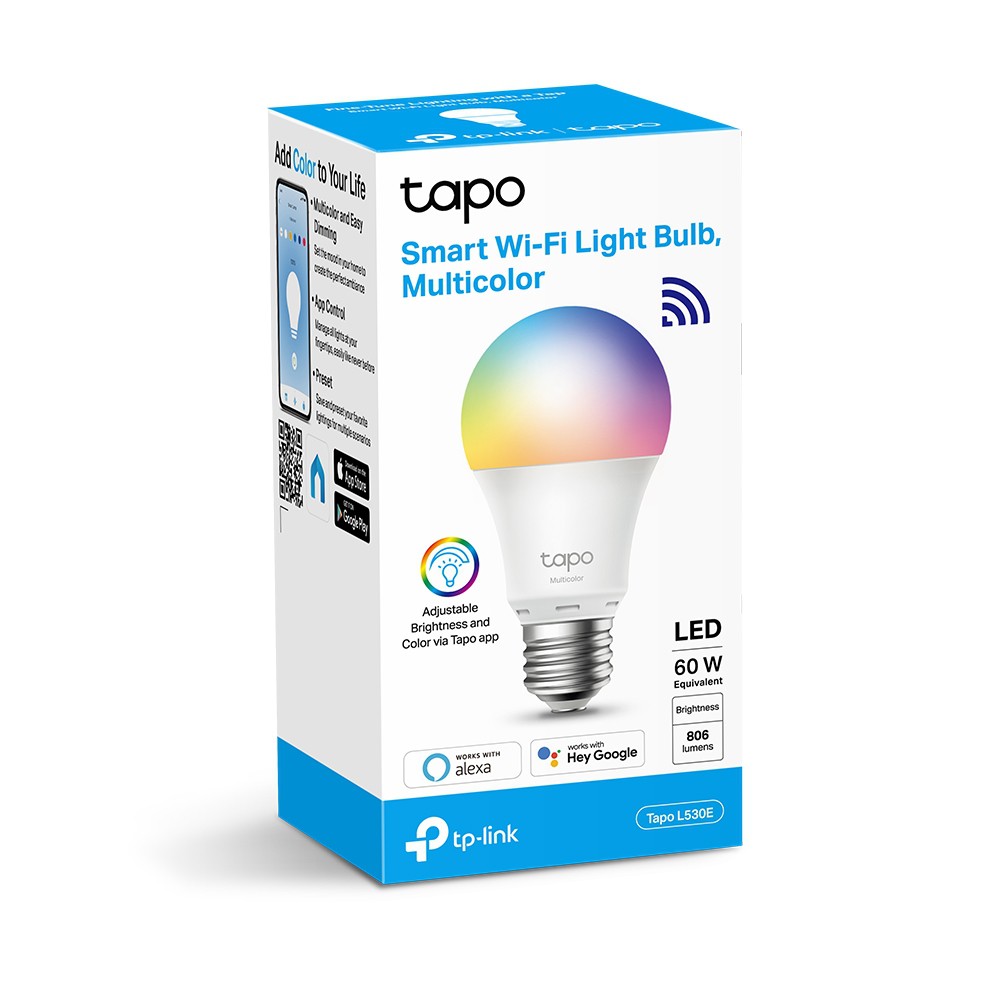 TP-Link Smart Bulb Tapo L530E Smart Wi-Fi Light Bulb Multicolor