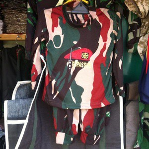 kaos army anak / baju anak motif army 1 stel