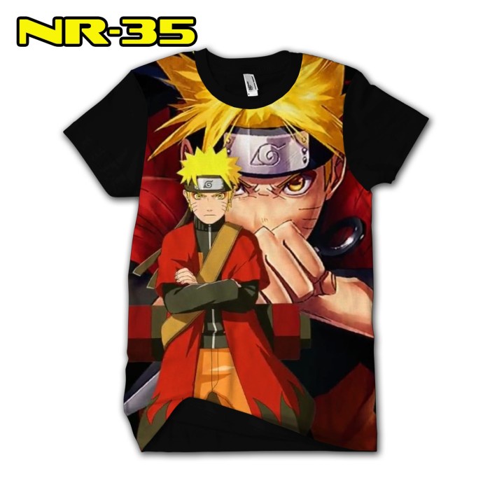 Baju Naruto Boruto kaos Print atasan 3D seri Anime murah