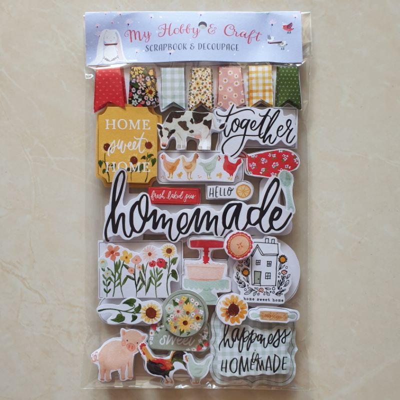 

Sticker 3d Scrapbook " Home sweet Home