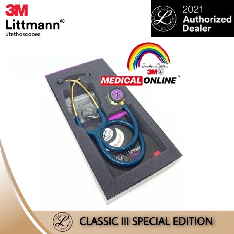 3M STETOSKOP LITTMANN CLASSIC III CARIBBEAN BLUE 5807 RAINBOW EDITION LITMAN LITTMAN CLASSIC 3