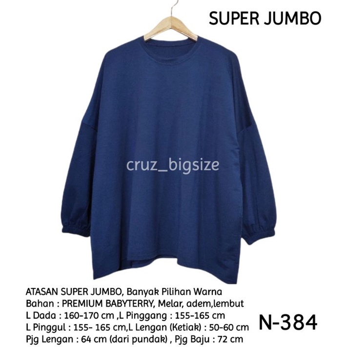 ATASAN WANITA SUPER JUMBO LD 160 CM BAJU JUMBO BIG SIZE UKURAN BESAR