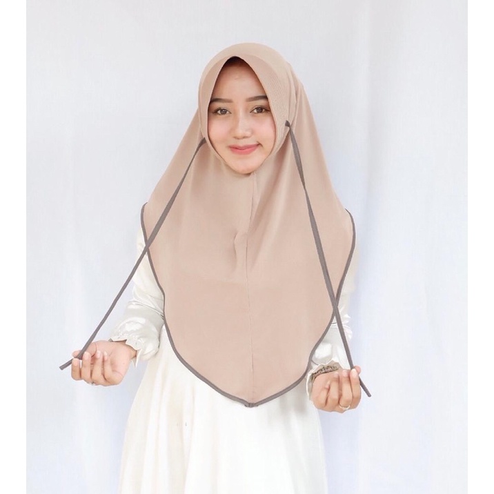 BERGO MARYAM PET TALI / HIJAB INSTAN NAYYA JERSEY