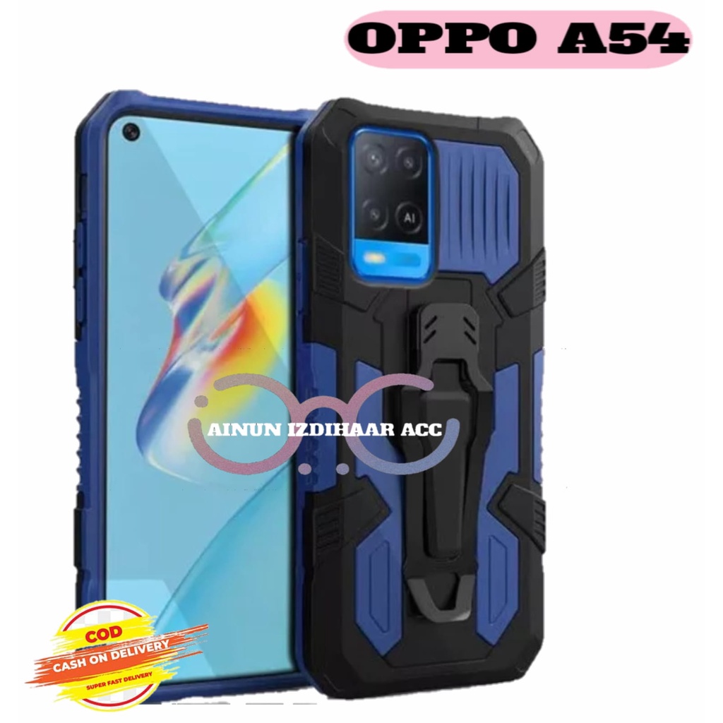 Softcase OPPO A54 Hard Case Belt Clip Robot Transformer Soft Hybrid Leather