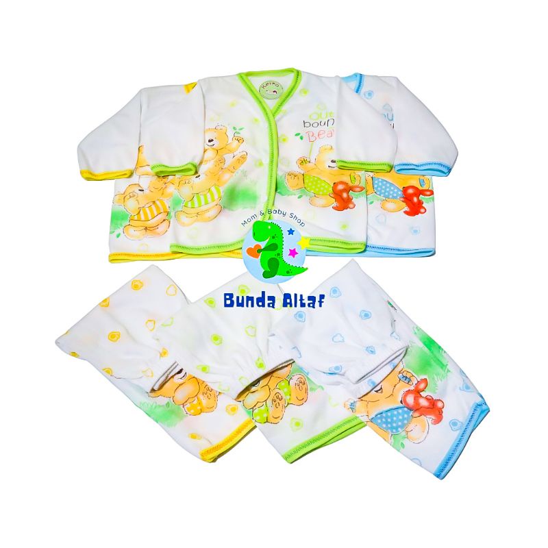 3 pcs Setelan Baju Bayi Murah