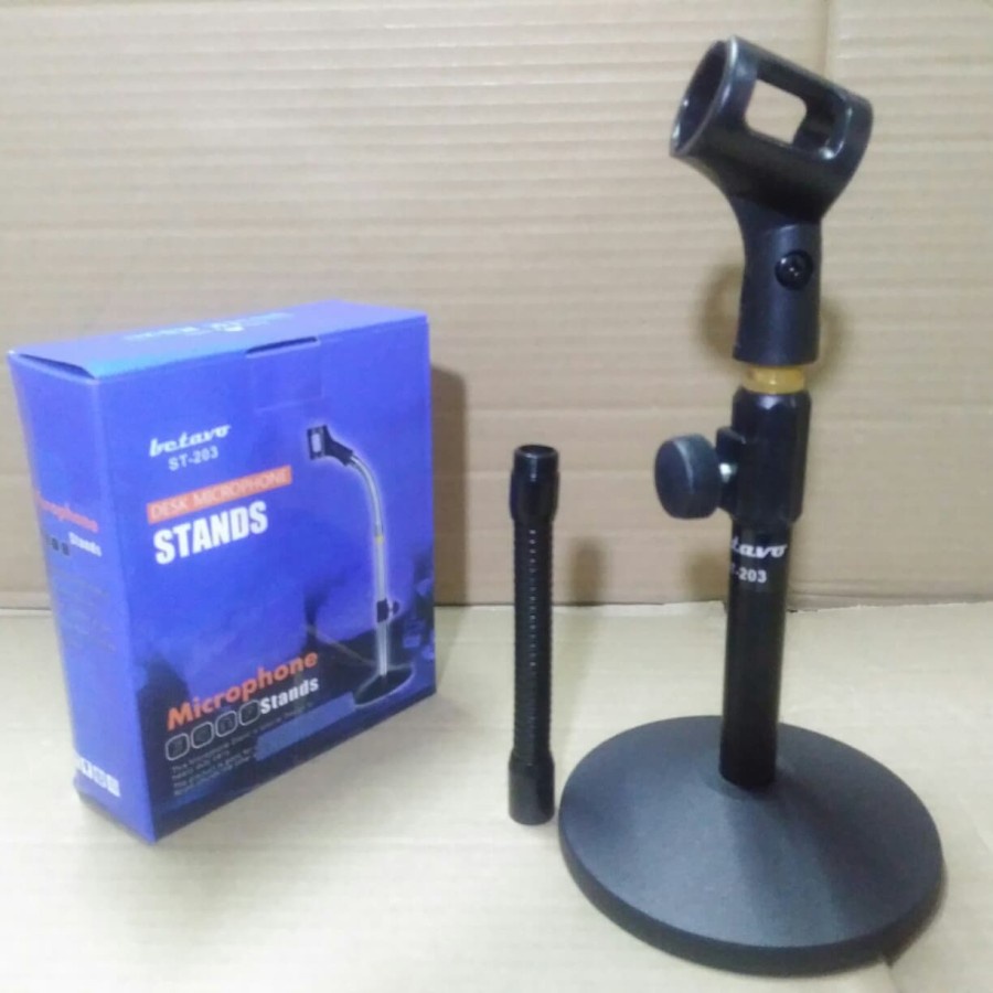 STAND MIC MEJA BETAVO ST 203 TABLE STANDDING MICROPHONE TRIPOT