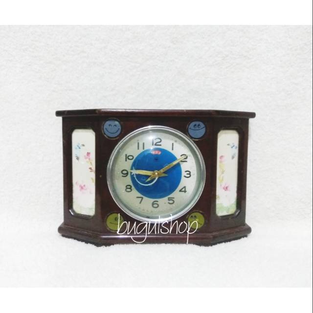 Jam Meja Kayu Jadul/Vintage (preloved)
